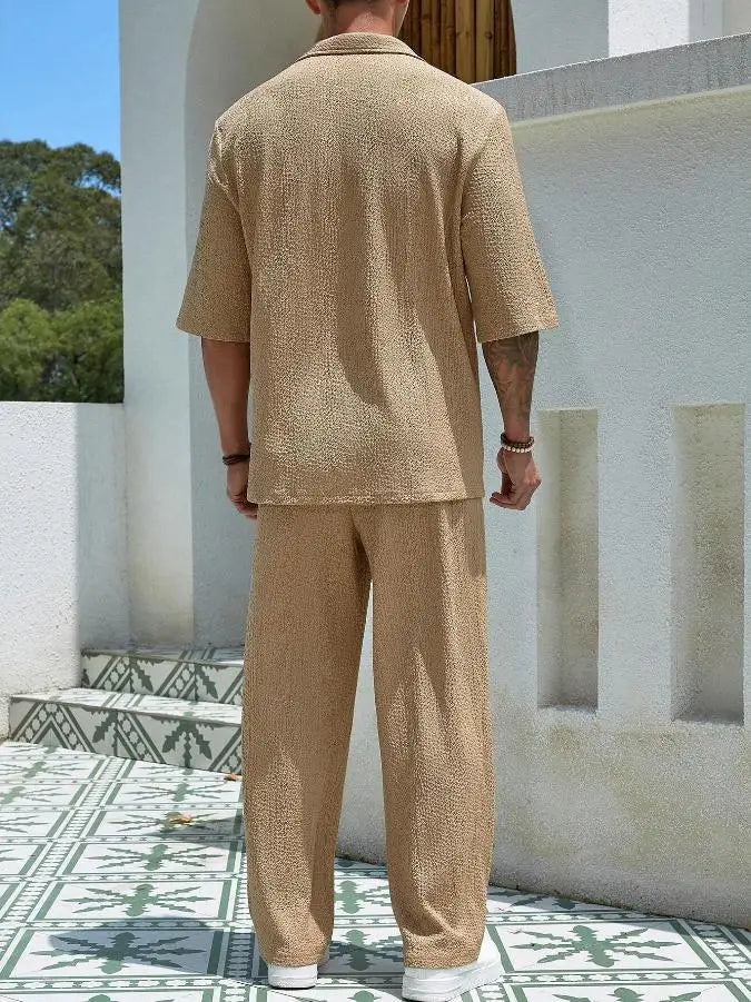 Zweiteiliges Sommerhemd & Hose für Herren l Gerart