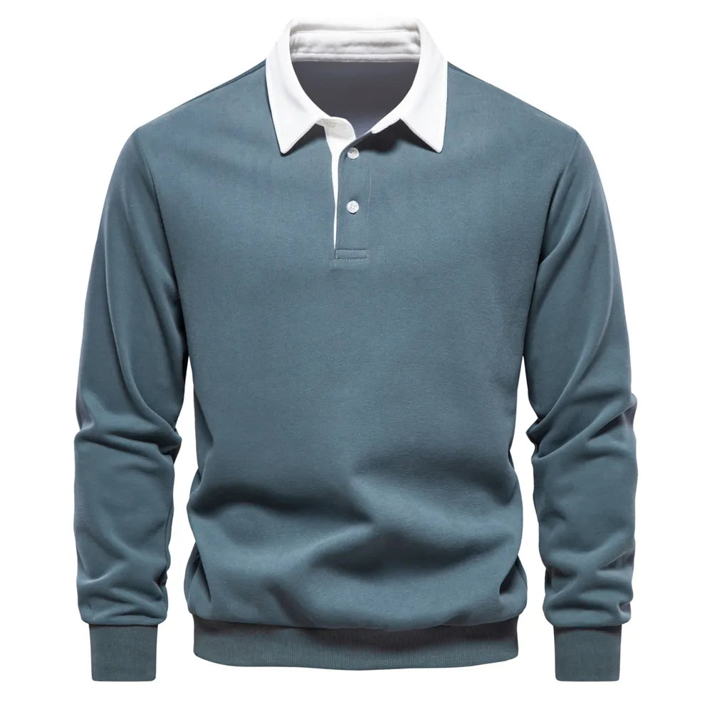 Orrin | Pullover mit Kontrastkragen für Herren