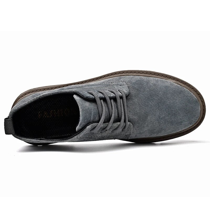 Jagger l Wildleder-Derby-Schuhe mit gestapelter Sohle