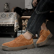Jagger l Wildleder-Derby-Schuhe mit gestapelter Sohle