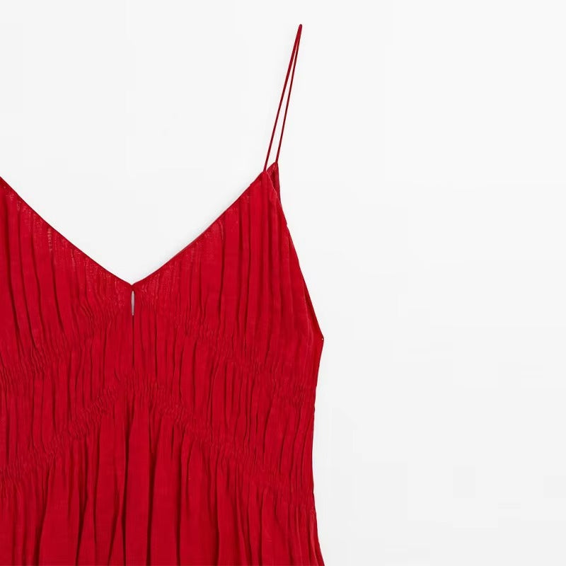 Rückenfreies langes A-Linien-Kleid für Frühling und Sommer l Shinella
