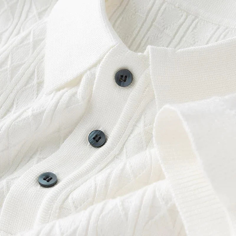 Gideon | Gestricktes klassisches Herren-Poloshirt