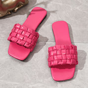 Georgia l Weich gewebte Offener Zeh-Outdoor-Sommer-Strand-Badeslipper für Damen
