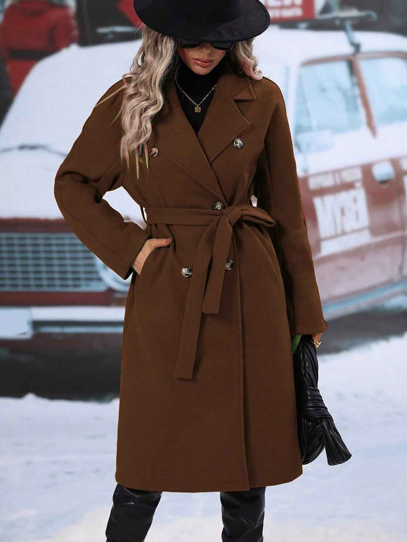 Zweireihiger Trenchcoat für Stil und Eleganz zu jeder Jahreszeit | Ryena