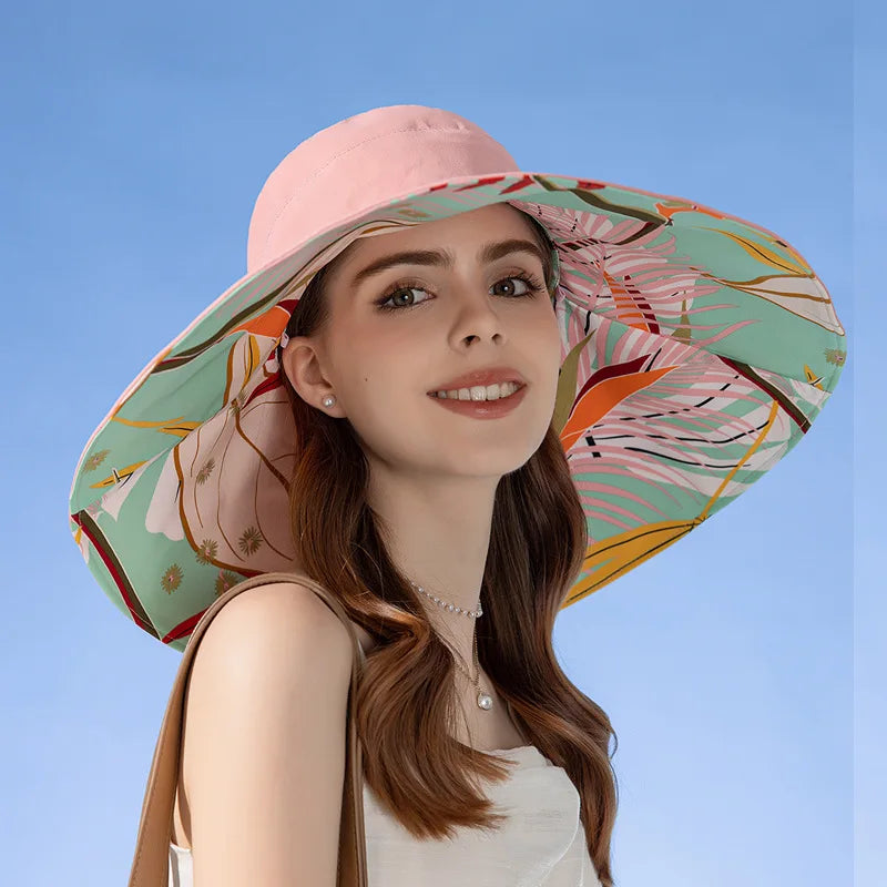 Luxuriöser Eimerhut mit breiter Krempe für Sommer und Frühling | Dabney