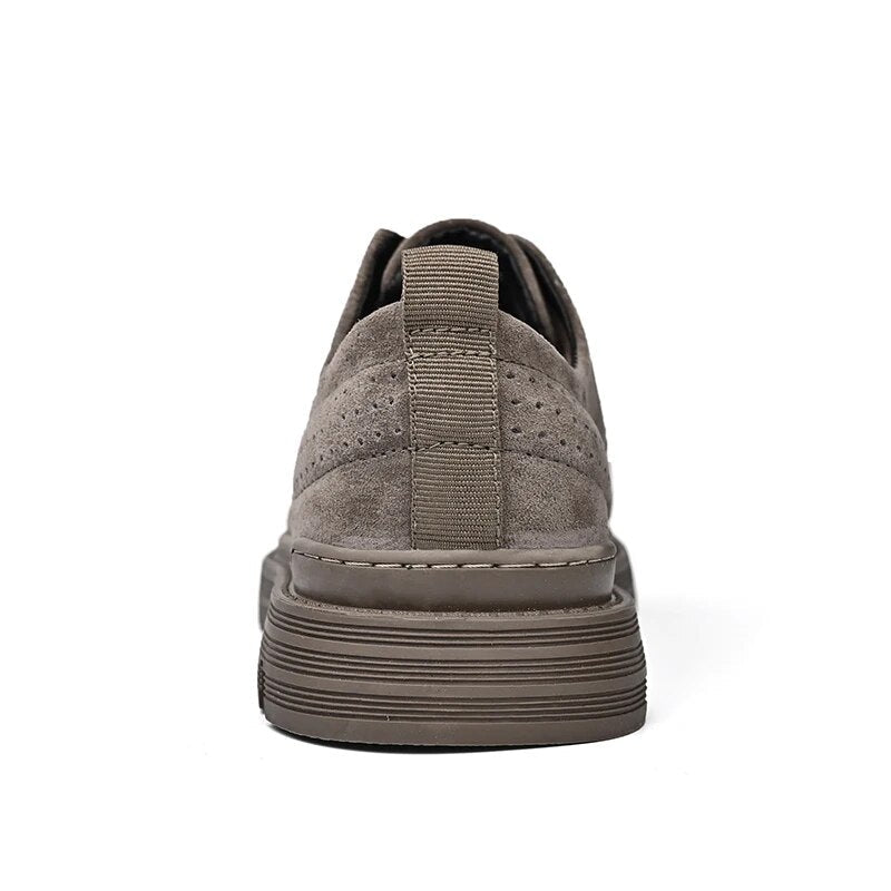 Jagger l Wildleder-Derby-Schuhe mit gestapelter Sohle