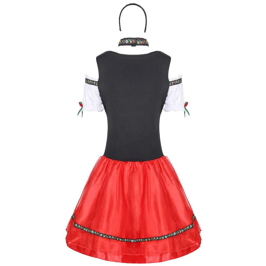 Oktoberfest Dirndl Kleid | Traditionelles Bayerisches Dirndl für Frauen | Mandfrey