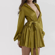 Reva | Plissee-Partykleid für Damen