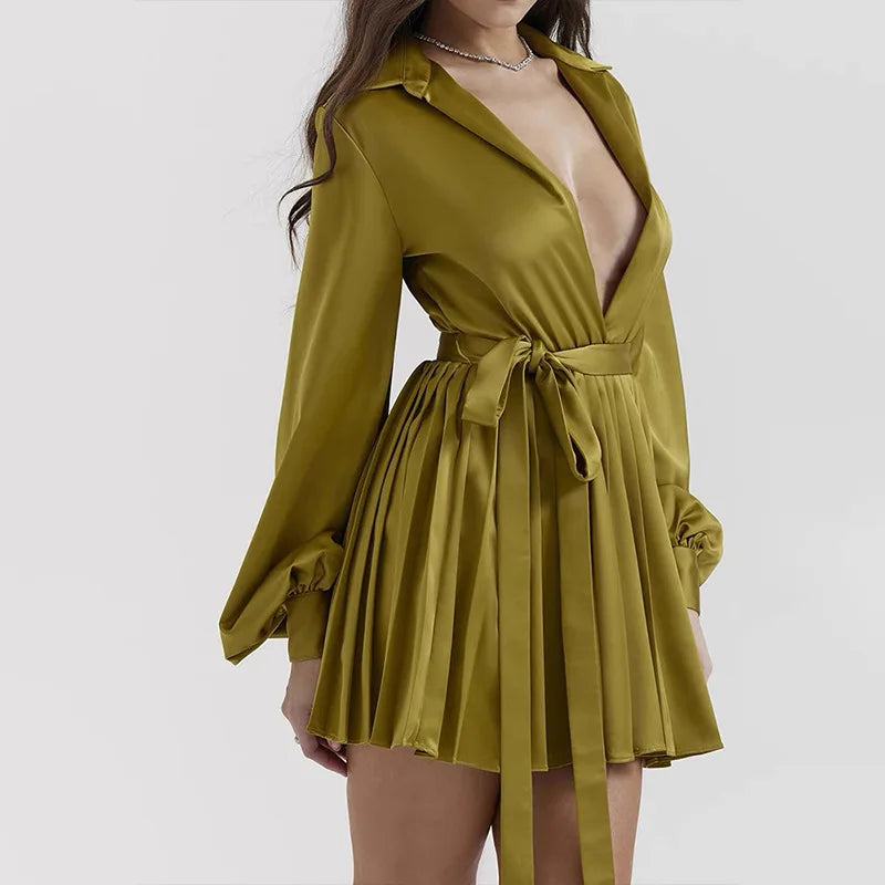 Reva | Plissee-Partykleid für Damen
