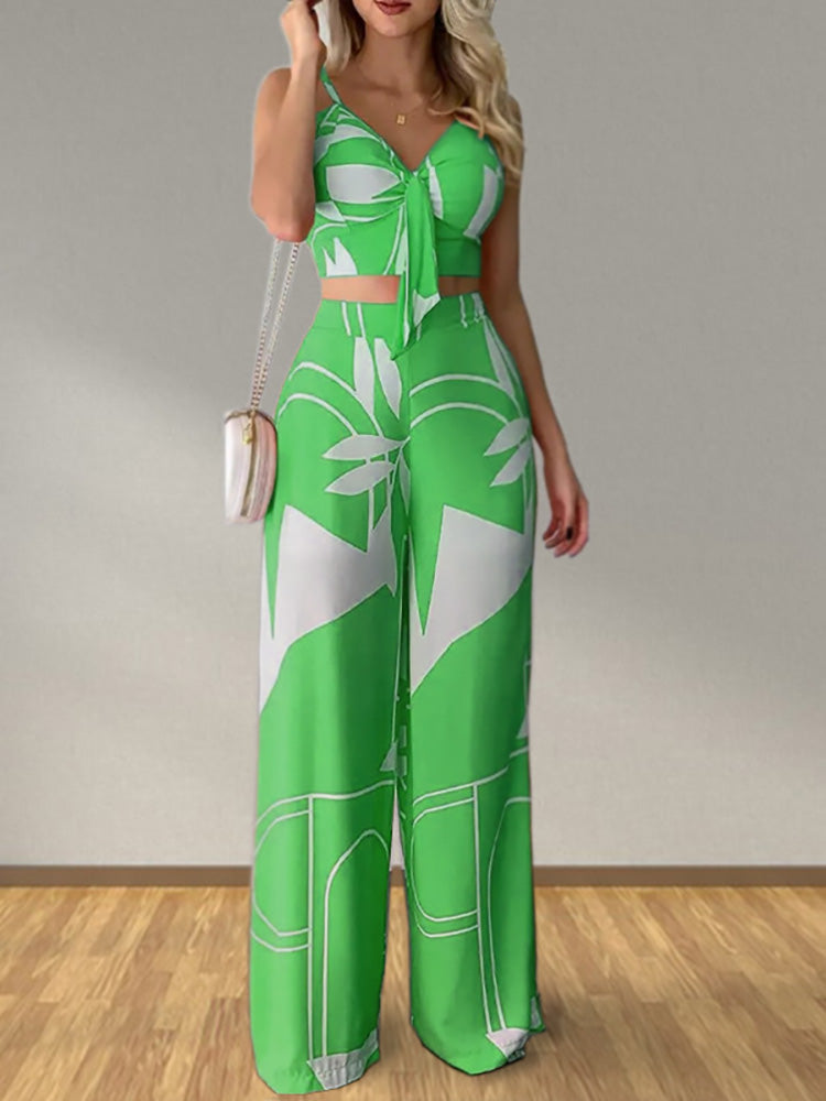 Primavera l Zweiteiliges passendes Damen-Set [Oberteil + Hose]