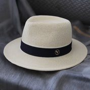 Stilvolle breite Krempe Panama Stroh Sommerhut | Lyonette