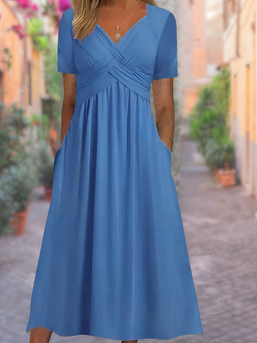 V-Ausschnitt Sommerkleid | Melly