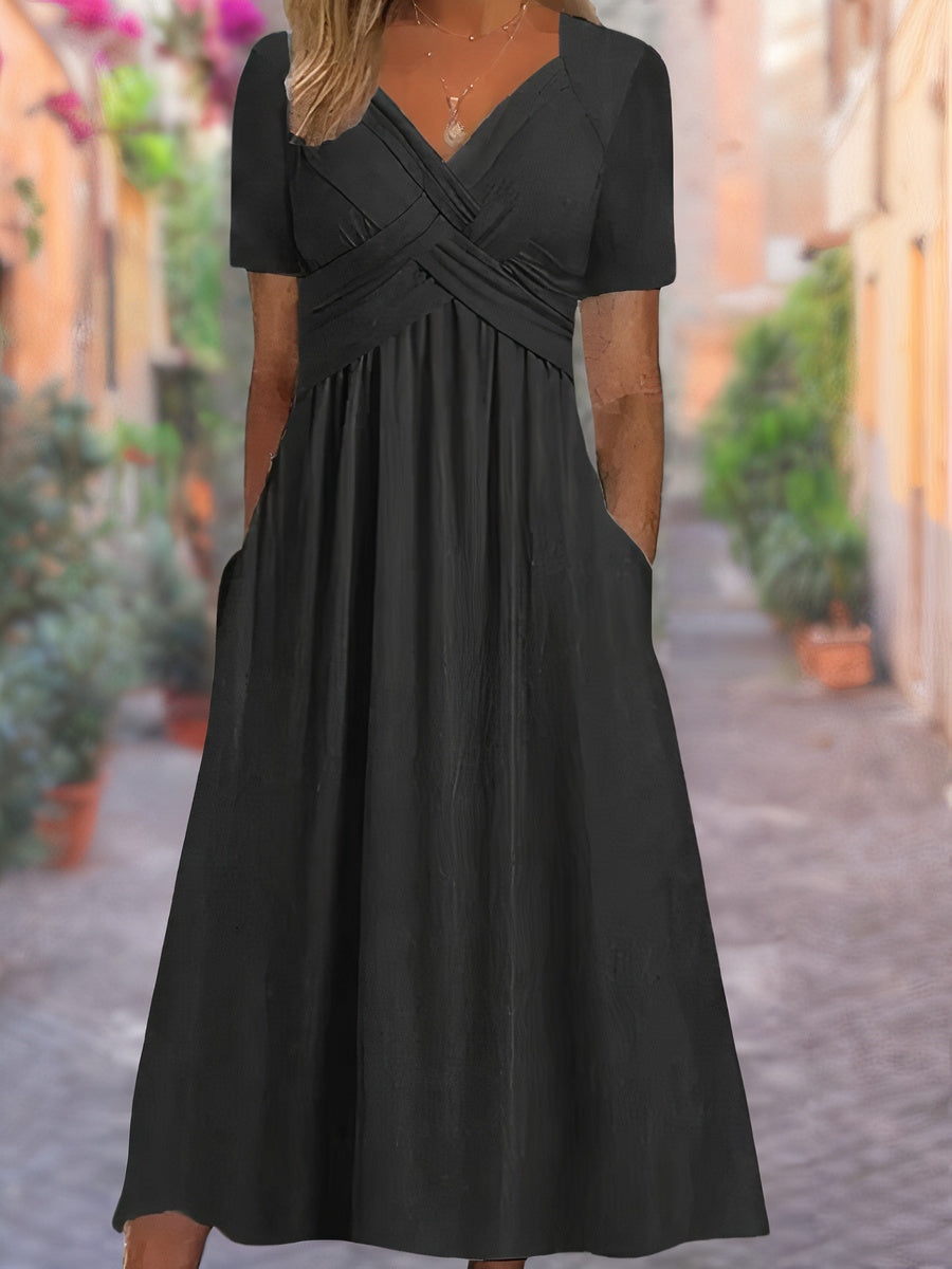 V-Ausschnitt Sommerkleid | Melly