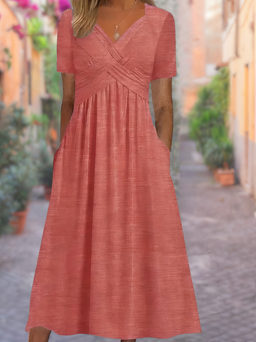 V-Ausschnitt Sommerkleid | Melly