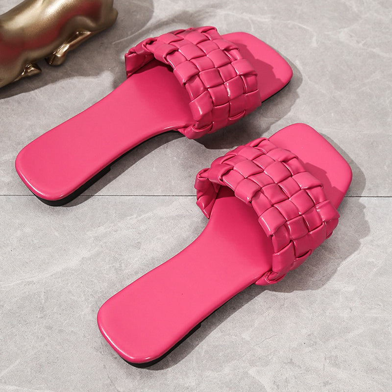 Georgia l Weich gewebte Offener Zeh-Outdoor-Sommer-Strand-Badeslipper für Damen