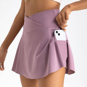 Twirla l Damen-Sportrock mit hoher Taille und Taschen
