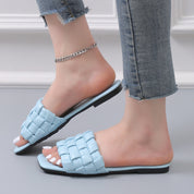 Georgia l Weich gewebte Offener Zeh-Outdoor-Sommer-Strand-Badeslipper für Damen