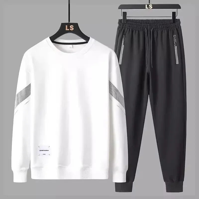 Lässiges Rundhals-Sweatshirt- und Hosen-Set für Herren | Jayronn