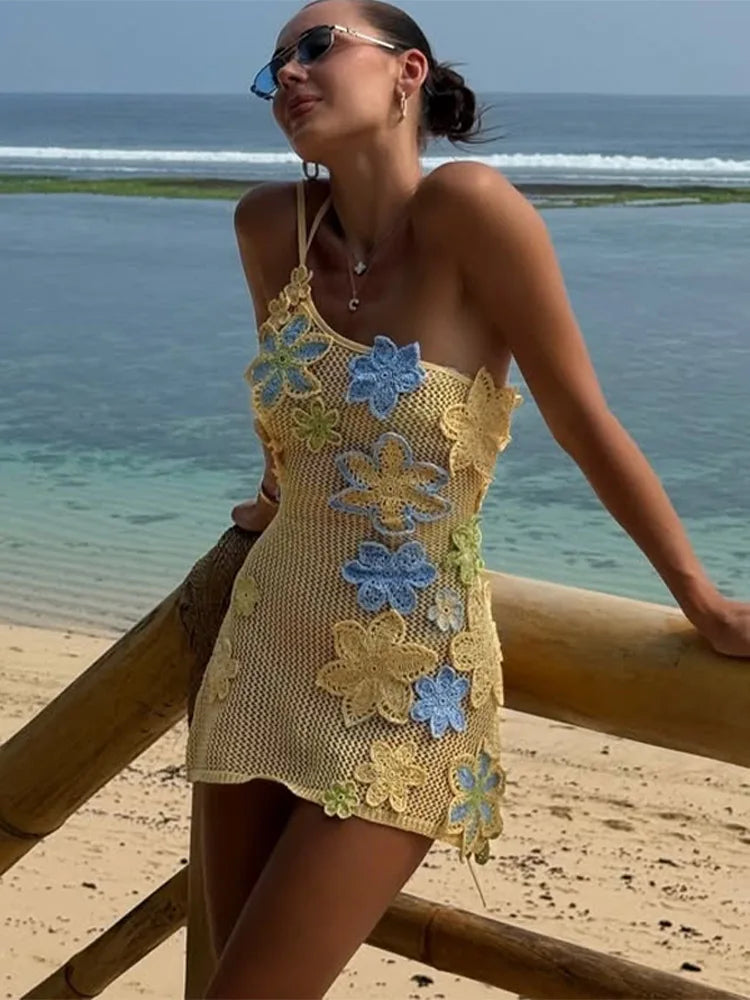 Damen Häkelminikleid Sumer | Minyonne