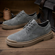 Jagger l Wildleder-Derby-Schuhe mit gestapelter Sohle