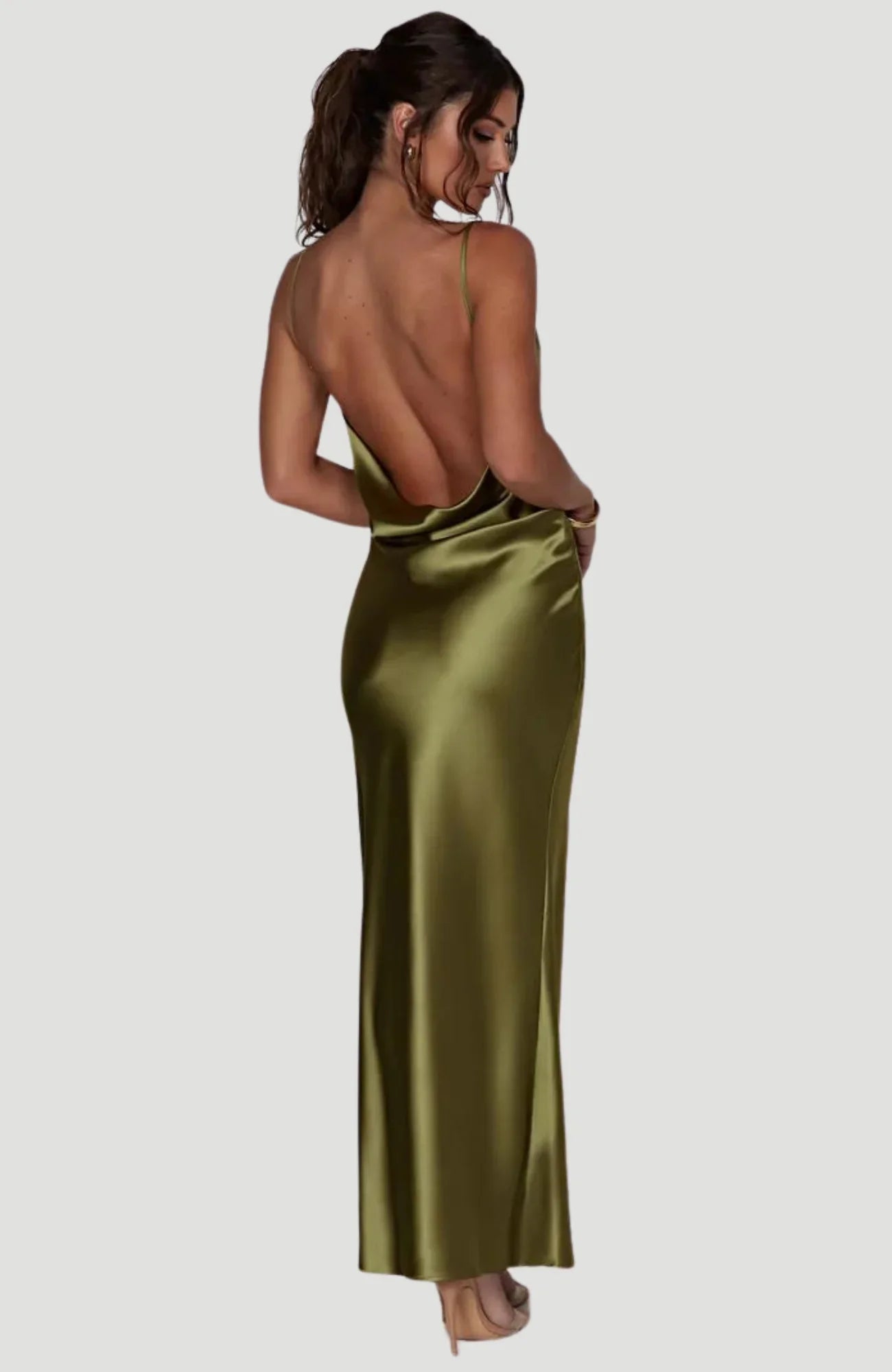 Hochwertiges, langes Damen-Hochzeits-Brautseidenkleid | Roseclere