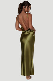 Hochwertiges, langes Damen-Hochzeits-Brautseidenkleid | Roseclere