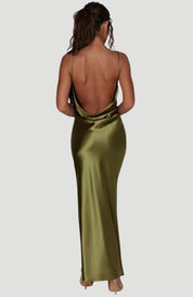Hochwertiges, langes Damen-Hochzeits-Brautseidenkleid | Roseclere