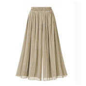 Janelle Hosen | Damen Hose mit weitem Bein und Mesh-Detail – zeitlose Eleganz mit einem Hauch von Raffinesse