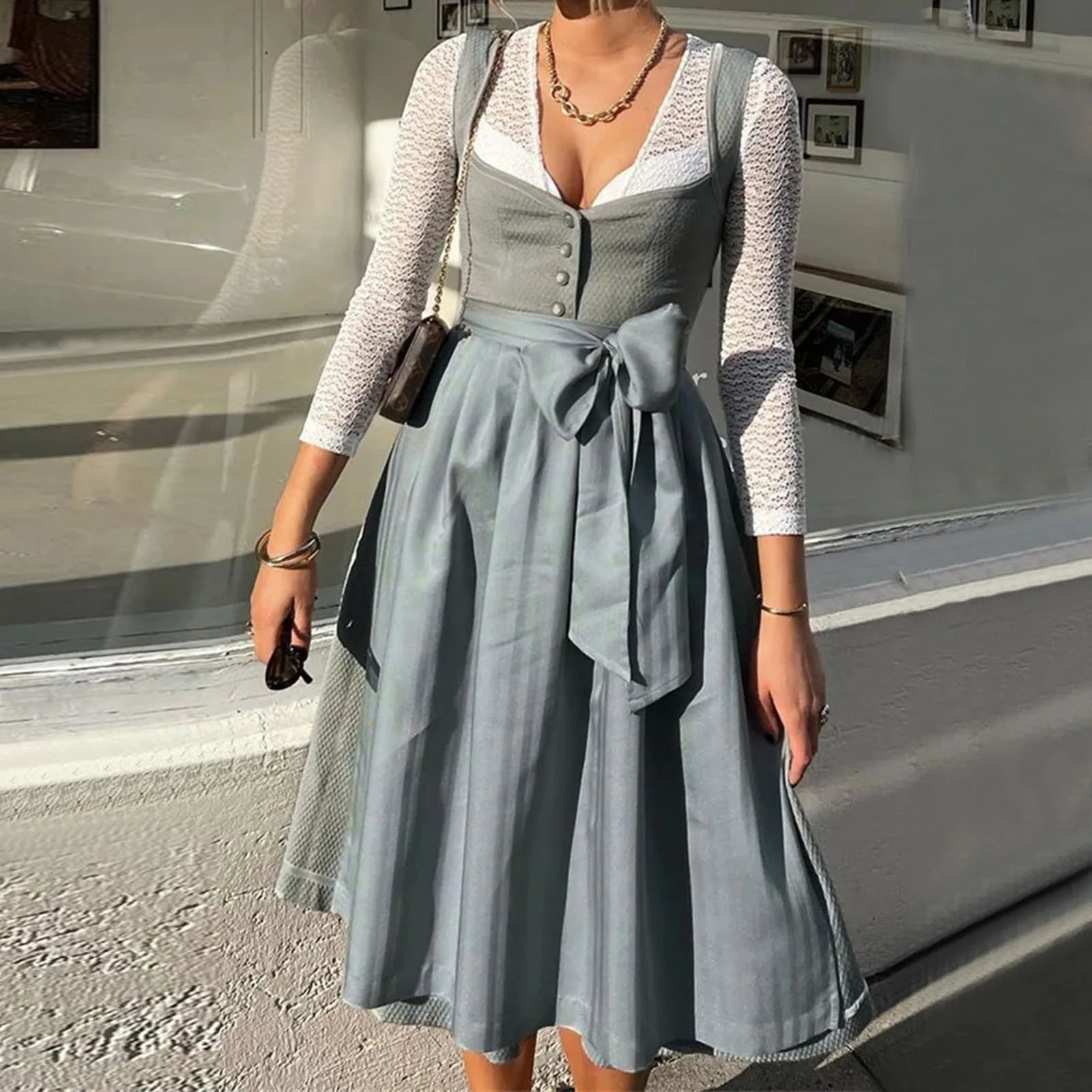 Traditionelles volkstümliches festliches Trachtenkleid für Damen | Kathelina