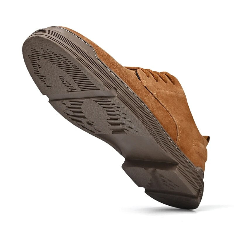 Jagger l Wildleder-Derby-Schuhe mit gestapelter Sohle
