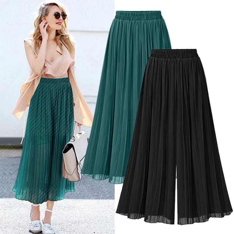 Janelle Hosen | Damen Hose mit weitem Bein und Mesh-Detail – zeitlose Eleganz mit einem Hauch von Raffinesse