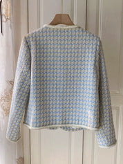 Joralyn | Kurzer karierter Damenmantel aus Tweed