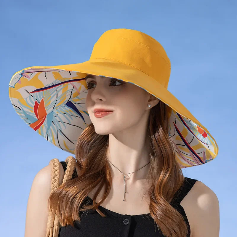Luxuriöser Eimerhut mit breiter Krempe für Sommer und Frühling | Dabney