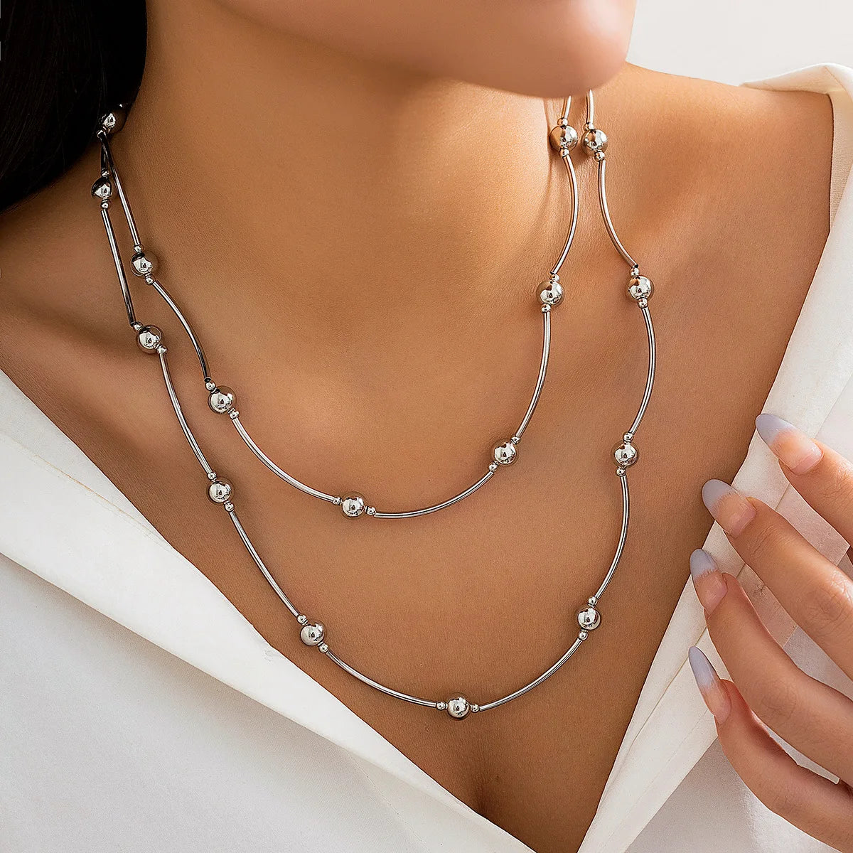 Klobige Perlenkette für Damen | Jaquitha