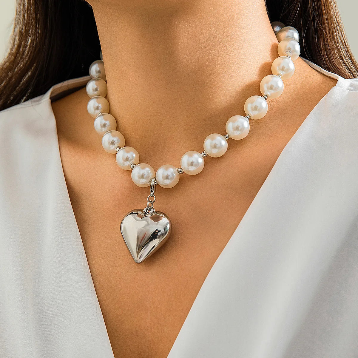 Klobige Perlenkette für Damen | Jaquitha