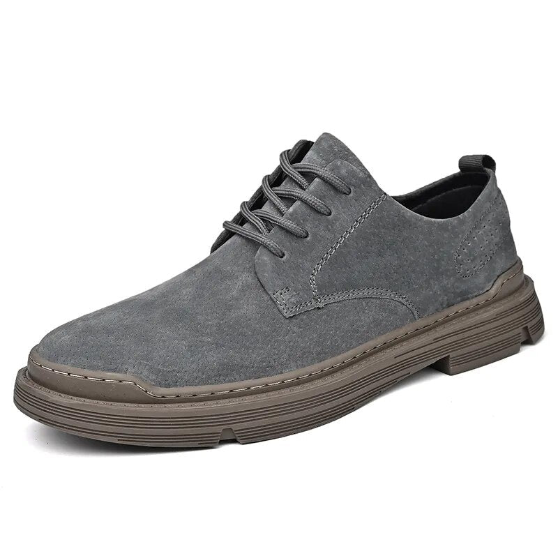 Jagger l Wildleder-Derby-Schuhe mit gestapelter Sohle