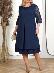 Besticktes Bankettkleid in Übergröße l Theda