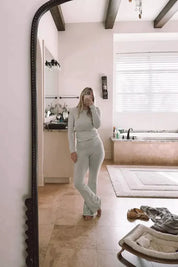 Juno | Lounge-Set aus Baumwolloberteil und Hose