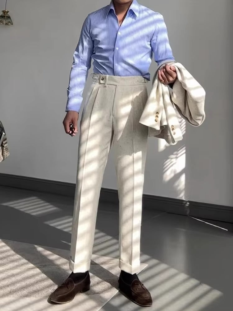 Altes Geld Mode Klassische Bundfaltenhose | Prewitt