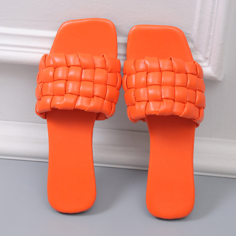 Georgia l Weich gewebte Offener Zeh-Outdoor-Sommer-Strand-Badeslipper für Damen