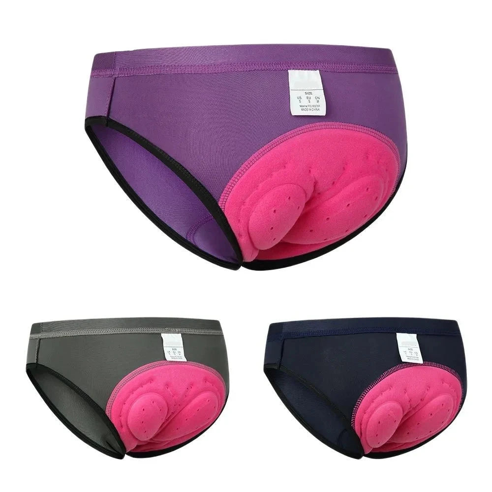 Damen Radunterwäsche | 3D gepolsterte, stoßabsorbierende MTB Radhose | Hanaz