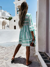 Schönes luftiges Boho-Kleid mit fröhlichem Muster l Henrietta