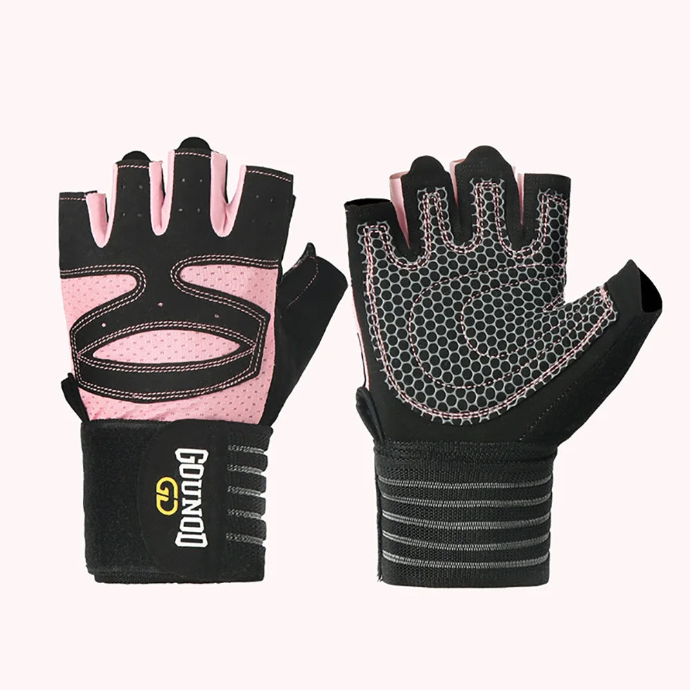 Belüftete Trainingshandschuhe fürs Fitnessstudio mit Handgelenkbandage | Clayburn Pro Strength