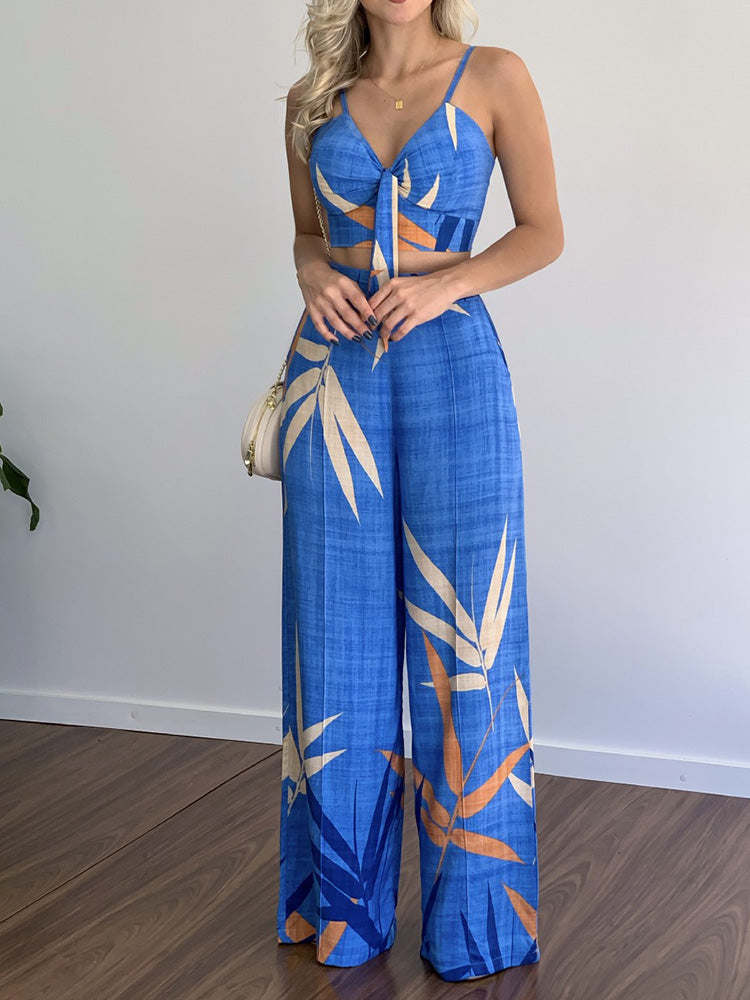 Primavera l Zweiteiliges passendes Damen-Set [Oberteil + Hose]