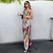 Modisches Maxi-Sommerkleid mit V-Ausschnitt l Nouvel