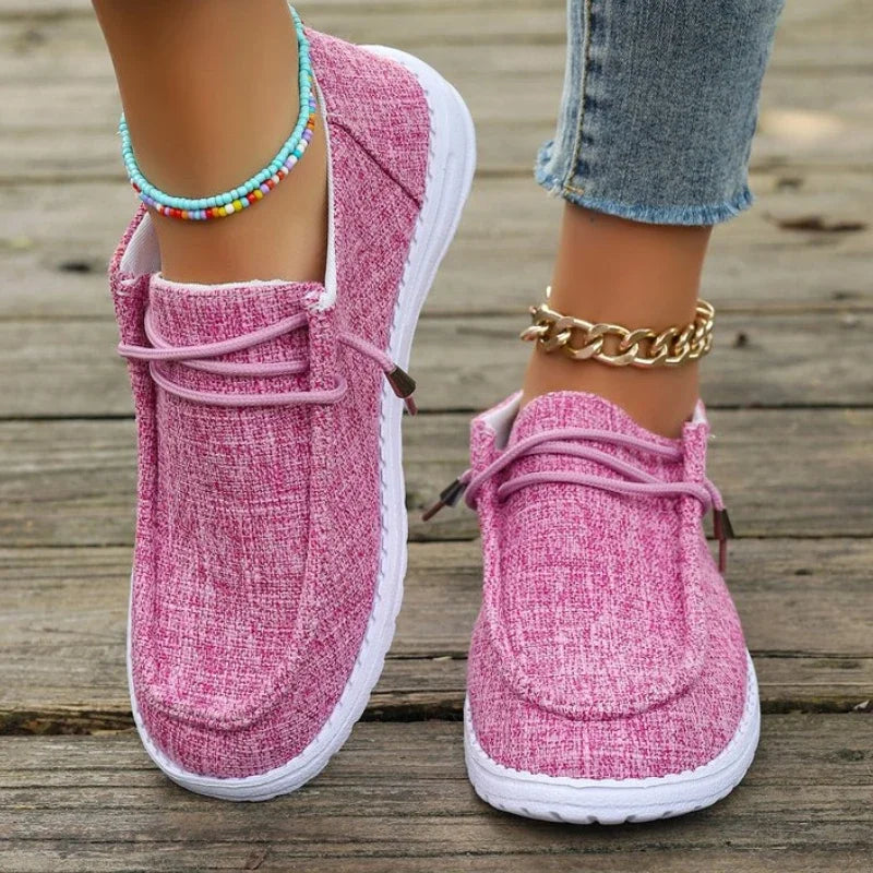 Flache Loafer zum Schnüren für Damen l Cher