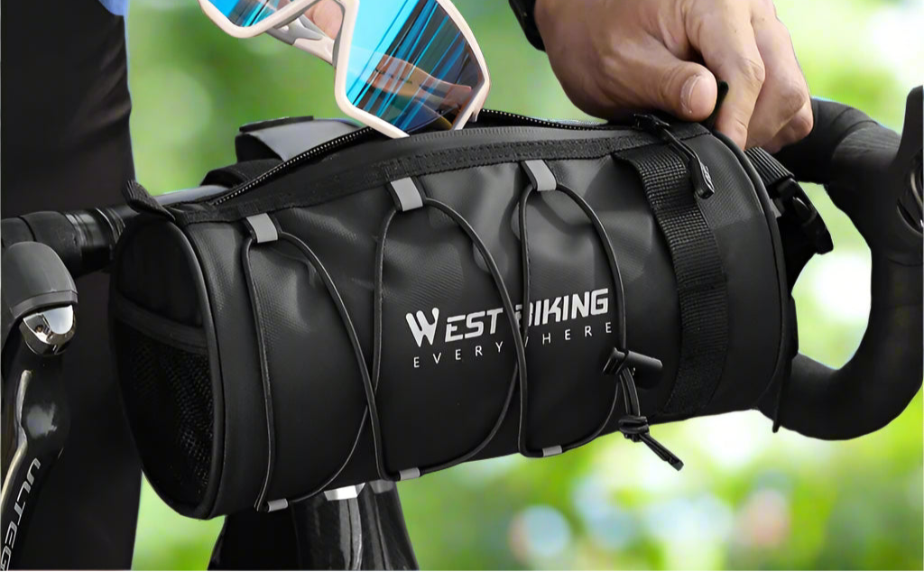 Wasserdichte multifunktionale Fahrrad-Seitenlenker-MTB-Tasche l TrailVault Pro-x