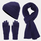 Unisex Herbst-Accessoire-Set aus Wolle | Ehren