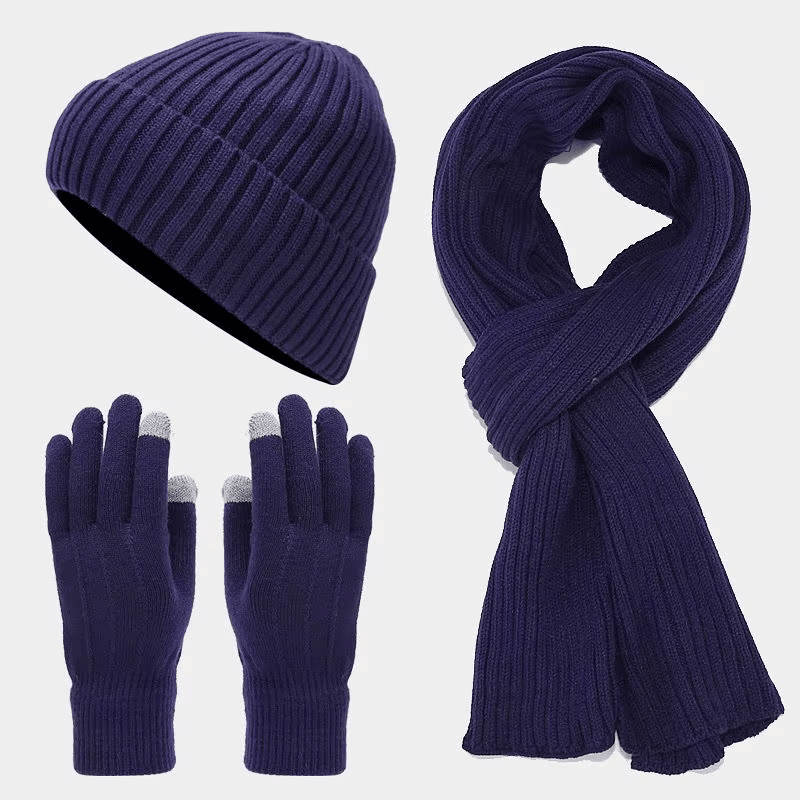 Unisex Herbst-Accessoire-Set aus Wolle | Ehren