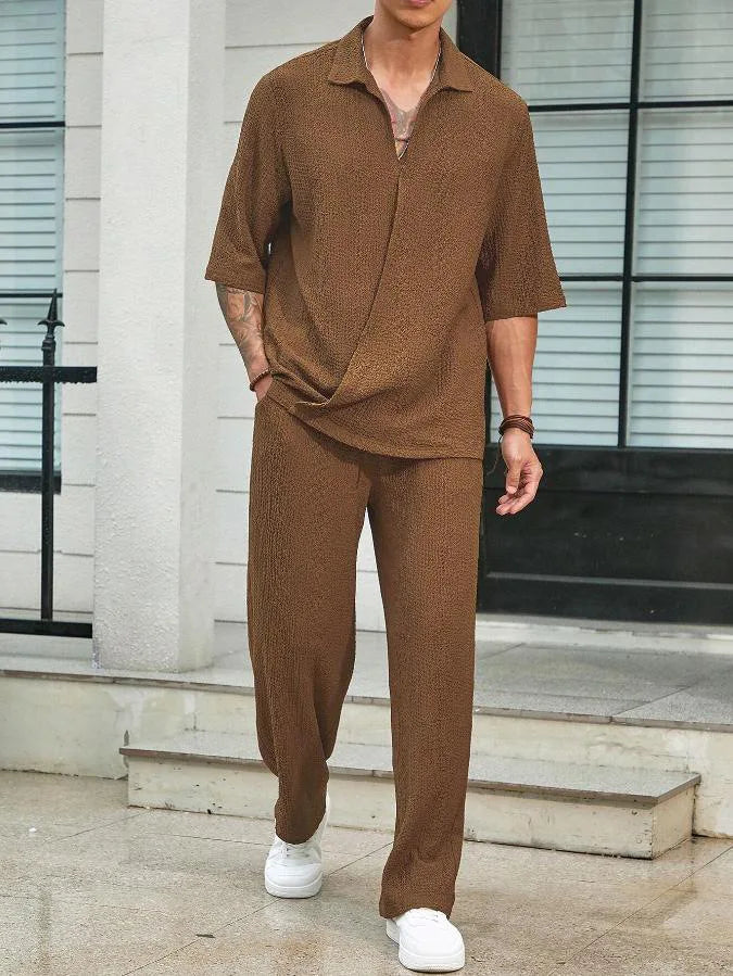 Zweiteiliges Sommerhemd & Hose für Herren l Gerart